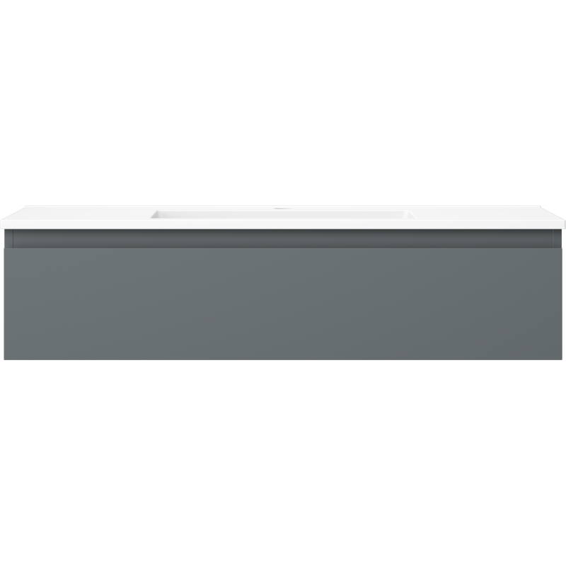 Mexen Orio meuble de salle de bain 100 cm avec lavabo Otis, 1 tiroir, graphite mat/blanc mat - 91A10-10023-1-BF66-W18M01
