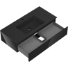Mexen Orio mobile bagno 100 cm con lavabo Otis, 1 cassetto, nero lucido/nero opaco - 91A10-10023-1-BF70-W18M71