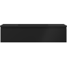 Mexen Orio bathroom cabinet 100 cm with Otis sink, 1 drawer, black matte - 91A10-10023-1-BF71-W18M71