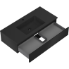 Mexen Orio meuble de salle de bains 100 cm avec lavabo Otis, 1 tiroir, noir mat - 91A10-10023-1-BF71-W18M71
