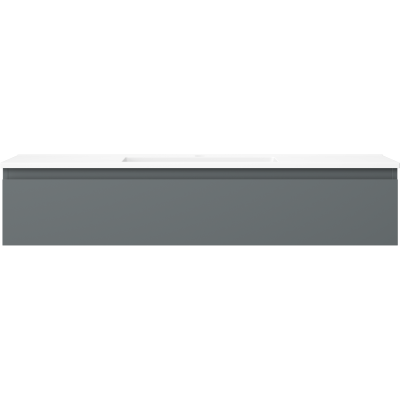 Mexen Orio badkamerkast 120 cm met wastafel Otis, 1 lade, grafiet mat/wit mat - 91A10-12023-1-BF66-W18M01