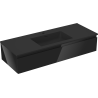 Mexen Orio mobile bagno 120 cm con lavabo Otis, 1 cassetto, nero lucido/nero opaco - 91A10-12023-1-BF70-W18M71