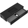 Mexen Orio gabinete de baño 120 cm con lavabo Otis, 1 cajón, negro brillo/negro mate - 91A10-12023-1-BF70-W18M71