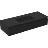 Mexen Orio mueble de baño 120 cm con lavabo Otis, 1 cajón, negro mate - 91A10-12023-1-BF71-W18M71