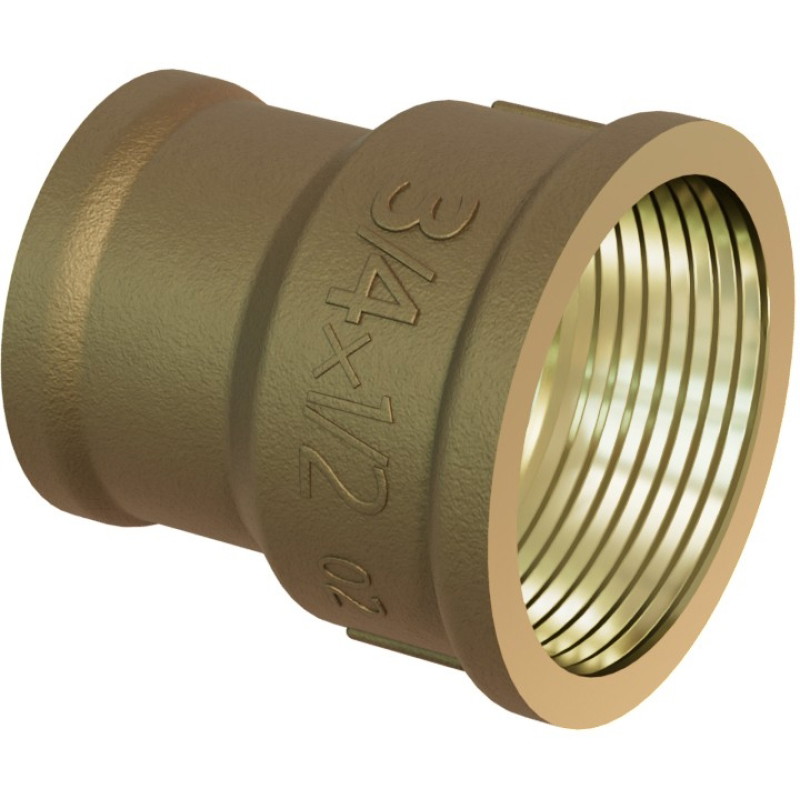 Mexen BRASS mufa redukcyjna mosiężna 2 GW x 1 GW - W97406-2010