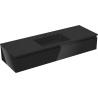 Mexen Orio bathroom cabinet 140 cm with Otis sink, 1 drawer, black gloss/black matte - 91A10-14023-1-BF70-W18M71