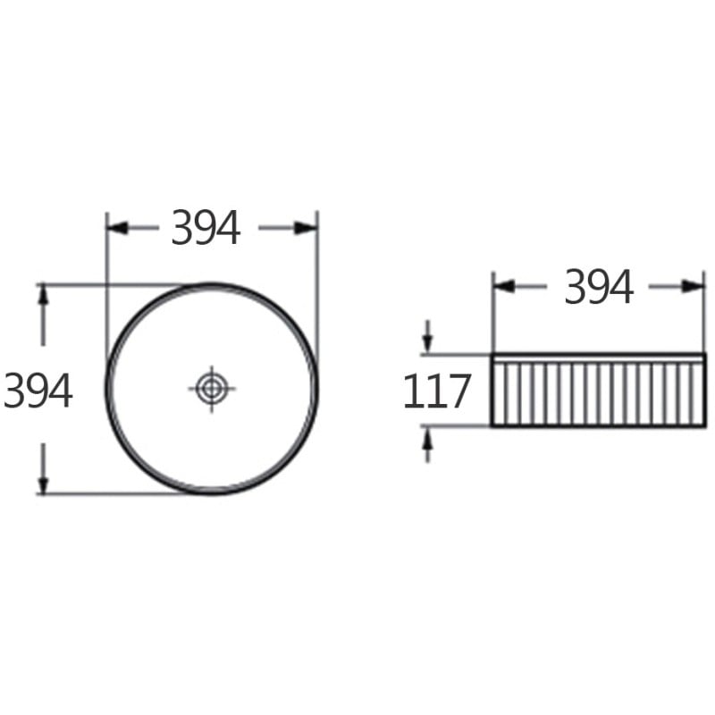 Mexen Grovo hiekkapuhallettu päälle asetettava pesuallas 39 x 39 cm, musta matta - 22303985