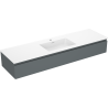 Mexen Orio badkamerkast 160 cm met wastafel Otis, 1 lade, grafiet mat/wit mat - 91A10-16023-1-BF66-W18M01