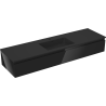 Mexen Orio badkamerkast 160 cm met wastafel Otis, 1 lade, zwart glanzend/zwart mat - 91A10-16023-1-BF70-W18M71