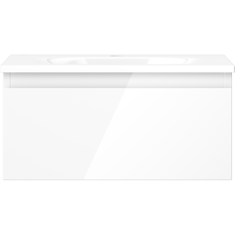 Mexen Orio mobile da bagno 50 cm con lavabo Vela, 1 cassetto, bianco lucido - 91A10-05023-1-BF00-W23M00