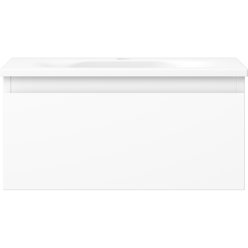 Mexen Orio mobile da bagno 50 cm con lavabo Vela, 1 cassetto, bianco opaco - 91A10-05023-1-BF01-W23M01