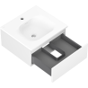 Mexen Orio meuble de salle de bain 50 cm avec lavabo Vela, 1 tiroir, blanc mat - 91A10-05023-1-BF01-W23M01
