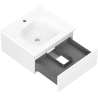 Mexen Orio mobile da bagno 50 cm con lavabo Vela, 1 cassetto, bianco opaco - 91A10-05023-1-BF01-W23M01