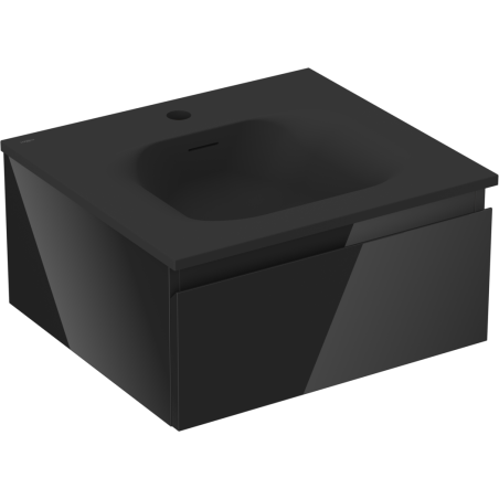 Mexen Orio ντουλάπι μπάνιου 50 cm με νιπτήρα Vela, 1 συρτάρι, μαύρο