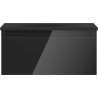Mexen Orio Badezimmerschrank 50 cm mit Waschbecken Vela, 1 Schublade, Schwarz Glanz/Schwarz Matt - 91A10-05023-1-BF70-W23M71