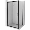 Mexen Apia cabine de douche coulissante 120 x 70 cm, transparent, noir - 840-120-070-70-00