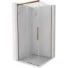 Mexen Rox cabine de douche coulissante 120 x 120 cm, transparent, or rose - 8C2-120-120-60-00