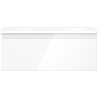 Mexen Orio Badezimmerschrank 60 cm mit Waschbecken Vela, 1 Schublade, weiß glänzend - 91A10-06023-1-BF00-W23M00