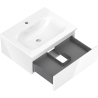 Mexen Orio meuble de salle de bain 60 cm avec lavabo Vela, 1 tiroir, brillant blanc - 91A10-06023-1-BF00-W23M00