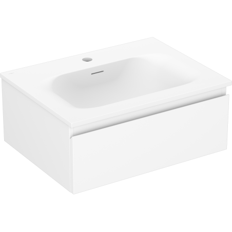 Mexen Orio gabinete de baño de 60 cm con lavabo Vela, 1 cajón, blanco mate - 91A10-06023-1-BF01-W23M01