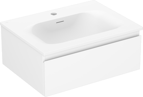 Mexen Orio Badschrank 60 cm mit Waschbecken Vela, 1 Schublade, weiß matt - 91A10-06023-1-BF01-W23M01