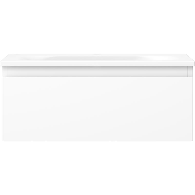 Mexen Orio gabinete de baño de 60 cm con lavabo Vela, 1 cajón, blanco mate - 91A10-06023-1-BF01-W23M01