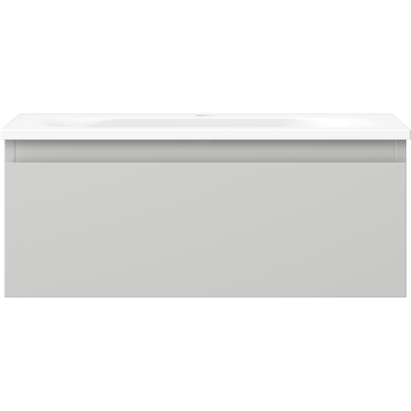 Mexen Orio armário de casa de banho Vela de 60 cm com lavatório, 1 gaveta, cinza mate/branco mate - 91A10-06023-1-BF62-W23M01