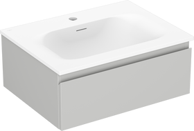 Mexen Orio mobile da bagno 60 cm con lavabo Vela, 1 cassetto, grigio opaco/bianco opaco - 91A10-06023-1-BF62-W23M01