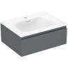 Mexen Orio meuble de salle de bain 60 cm avec lavabo Vela, 1 tiroir, graphite mat/blanc mat - 91A10-06023-1-BF66-W23M01