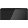 Mexen Orio bathroom cabinet 60 cm with Vela washbasin, 1 drawer, black gloss/black matte - 91A10-06023-1-BF70-W23M71