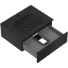 Mexen Orio armadietto da bagno 60 cm con lavabo Vela, 1 cassetto, nero opaco - 91A10-06023-1-BF71-W23M71