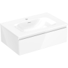 Mexen Orio meuble de salle de bain 70 cm avec lavabo Vela, 1 tiroir, blanc brillant - 91A10-07023-1-BF00-W23M00
