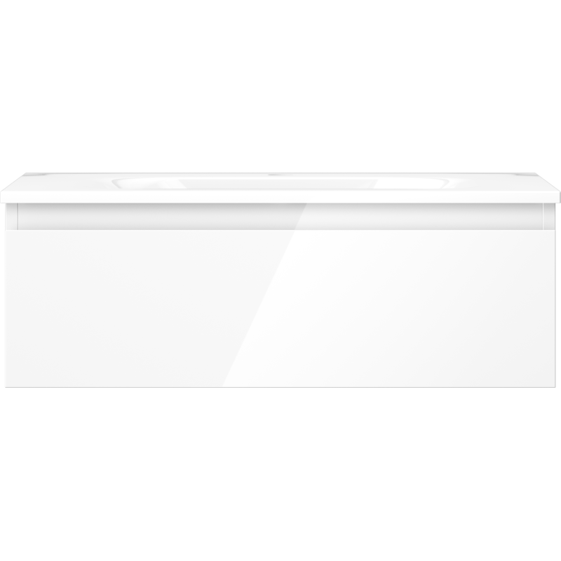 Mexen Orio mueble de baño de 70 cm con lavabo Vela, 1 cajón, blanco brillo - 91A10-07023-1-BF00-W23M00