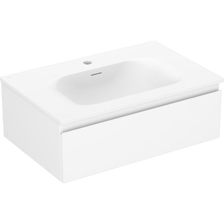 Mexen Orio Badezimmerunterschrank 70 cm mit Waschbecken Vela, 1 Schublade, weiß matt - 91A10-07023-1-BF01-W23M01