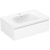 Mexen Orio bathroom cabinet 70 cm with Vela washbasin, 1 drawer, white matte - 91A10-07023-1-BF01-W23M01