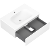 Mexen Orio bathroom cabinet 70 cm with Vela washbasin, 1 drawer, white matte - 91A10-07023-1-BF01-W23M01