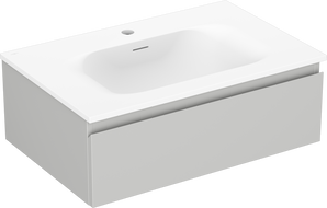 Mexen Orio mobile da bagno 70 cm con lavandino Vela, 1 cassetto, grigio opaco/bianco opaco - 91A10-07023-1-BF62-W23M01