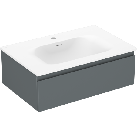 Mexen Orio mobile bagno 70 cm con lavabo Vela, 1 cassetto, grafite opaco/bianco opaco - 91A10-07023-1-BF66-W23M01
