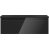 Mexen Orio badkamerkast 70 cm met wastafel Vela, 1 lade, zwart glans/zwart mat - 91A10-07023-1-BF70-W23M71