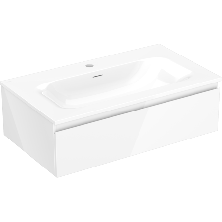 Mexen Orio mobiletto da bagno 80 cm con lavabo Vela, 1 cassetto, bianco lucido - 91A10-08023-1-BF00-W23M00