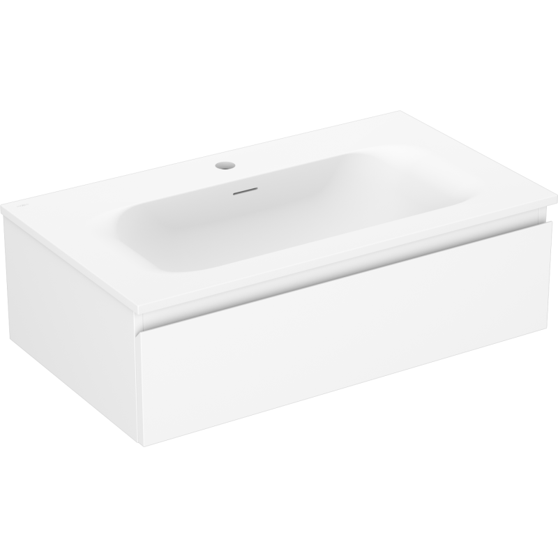 Mexen Orio armoire de salle de bain 80 cm avec lavabo Vela, 1 tiroir, blanc mat - 91A10-08023-1-BF01-W23M01