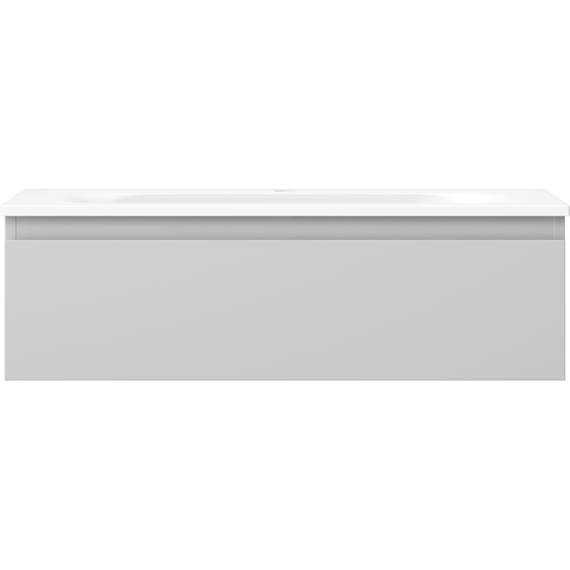 Mexen Orio mueble de baño de 80 cm con lavabo Vela, 1 cajón, gris mate/blanco mate - 91A10-08023-1-BF62-W23M01