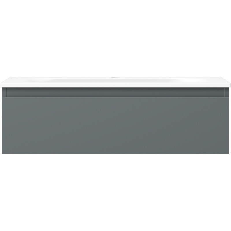 Mexen Orio armario de baño de 80 cm con lavabo Vela, 1 cajón, grafito mate/blanco mate - 91A10-08023-1-BF66-W23M01