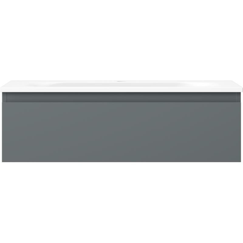 Mexen Orio meuble de salle de bain 80 cm avec lavabo Vela, 1 tiroir, graphite mat/blanc mat - 91A10-08023-1-BF66-W23M01