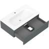 Mexen Orio mobiletto da bagno 80 cm con lavabo Vela, 1 cassetto, grafite opaco/bianco opaco - 91A10-08023-1-BF66-W23M01