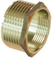 Mexen BRASS messingreductie 1 BU x 1/2 BI - W97407-1012