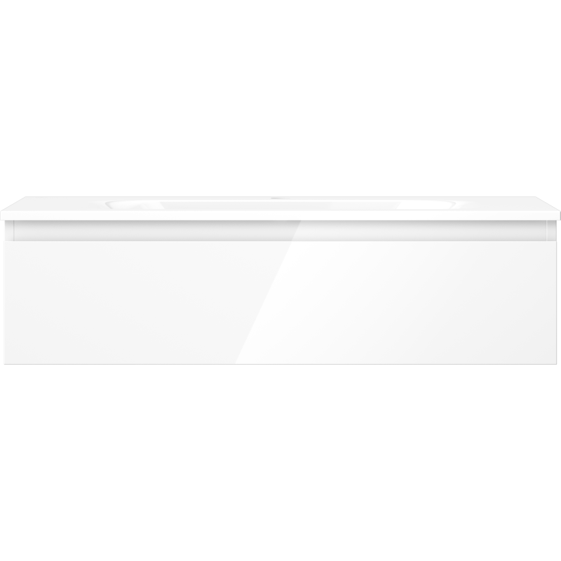 Mexen Orio meuble de salle de bain de 90 cm avec lavabo Vela, 1 tiroir, blanc brillant - 91A10-09023-1-BF00-W23M00