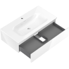 Mexen Orio bathroom cabinet 90 cm with Vela sink, 1 drawer, white gloss - 91A10-09023-1-BF00-W23M00