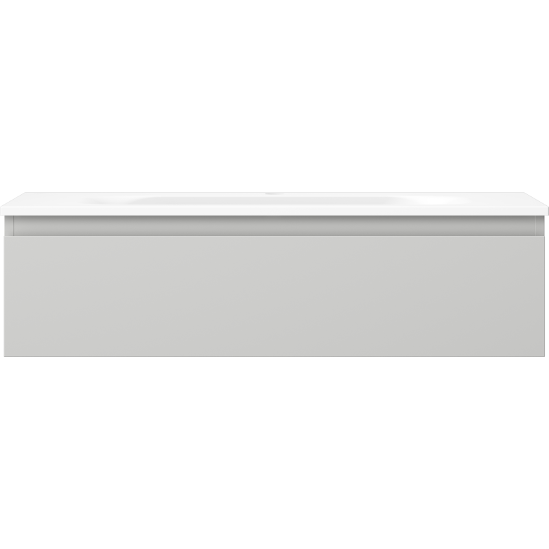 Mexen Orio mueble de baño de 90 cm con lavabo Vela, 1 cajón, gris mate/blanco mate - 91A10-09023-1-BF62-W23M01