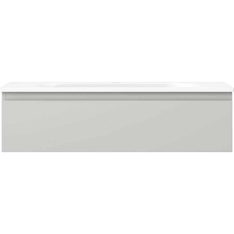 Mexen Orio szafka łazienkowa 90 cm z umywalką Vela, 1 szuflada, szara mat/biała mat - 91A10-09023-1-BF62-W23M01